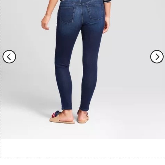 Maternity over the belly skinny Jeans size 6/28 r 29" inseam New by Isabel Mater - Picture 2 of 7